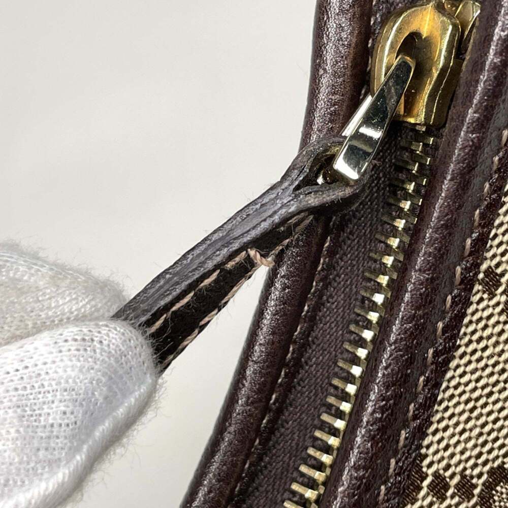 GUCCI Brown Canvas Shoulder Bag - Picture 5 of 8